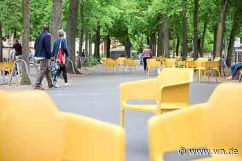 Die gelben Stühle am Domplatz sind zurück