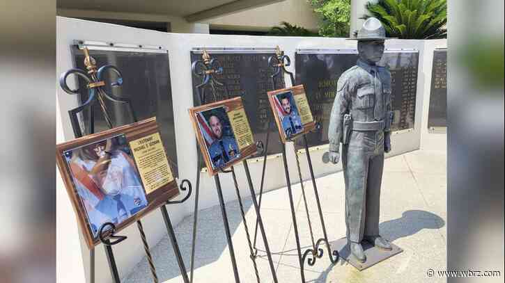 Names of BRPD police officers killed in helicopter crash etched into law enforcement memorial