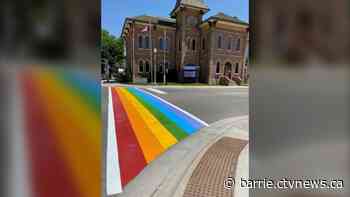 Town of Shelburne installs Pride crosswalk