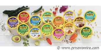 Hope Foods® Debuts New Packaging, Plastic Neutrality, &amp; Enhanced Nutrients of its Organic Hummus