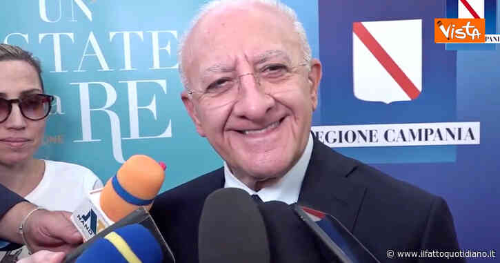 De Luca: “Il mio terzo mandato? Noi siamo sulla linea di Kim Il-Sung”