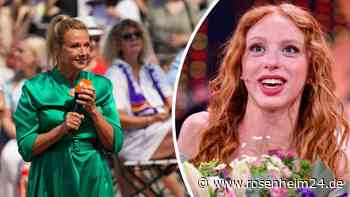 Anna Ermakova tritt im Fernsehgarten bei Andrea Kiewel auf