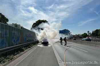 FW-BO: Fahrzeugbrand auf der BAB 40 am Mittwochnachmittag