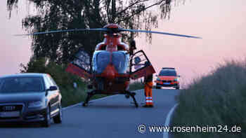 Christoph 14 landet bei Mettenheim: Zwei Biker verletzt