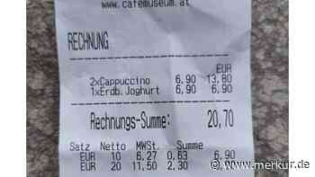Kundin schimpft über Wiener-Café und zeigt Kassenzettel – Preis für Cappuccino sorgt für Aufsehen