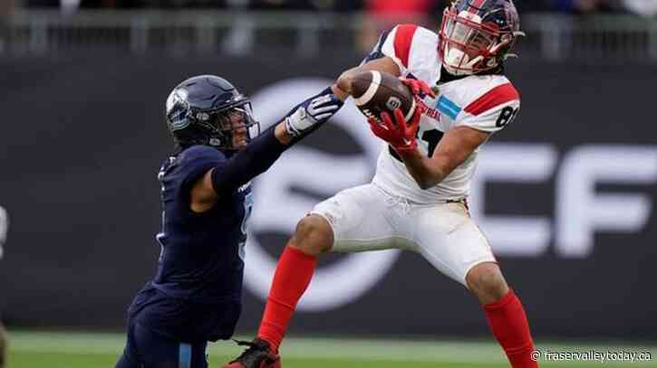 Montreal Alouettes receiver Tyson Philpot still not training with teammates