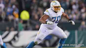 Chargers LT Slater '100 percent' after surgery
