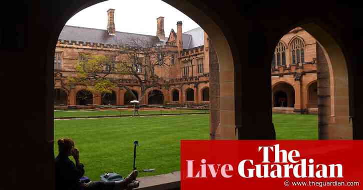 Australia politics live: universities boss says students don’t need to ‘worry’ about Hecs loans