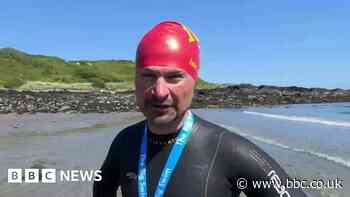 England to Isle of Man: Fleetwood man completes 32-mile swim