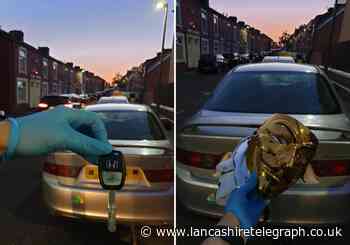 Car seized in Blackburn as police find keys in ignition