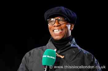 Arsenal's Ian Wright praises Juss Jerk near Emirates Stadium