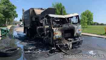 Fire that totalled Saskatoon waste truck deemed accidental