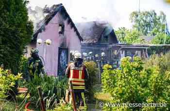 FW-BO: Gartenlaubenbrand in Bochum Gerthe