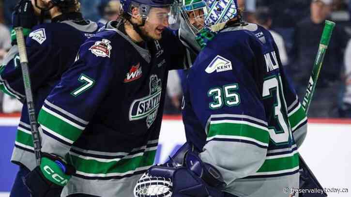 Goaltender Thomas Milic starring for Thunderbirds at Memorial Cup