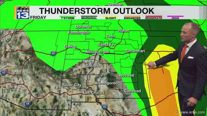 Another round of thunderstorms returns Friday