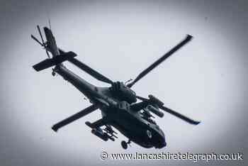 Stunning images capture military helicopters flying over Clitheroe