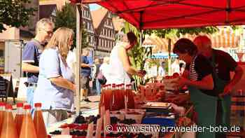 Apfelsaft bis Ziegenkäse: In Calw ist wieder Naturparkmarkt