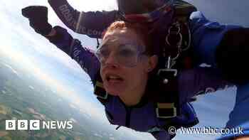 Salford woman marks 30 years since heart transplant with skydive