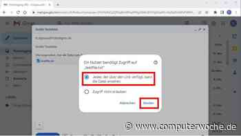 Gmail: Dateien über 25 MByte senden