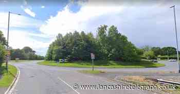 The A6 Main Road in Galgate is closed following a crash