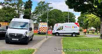 'Stolen' car flattens electricity box - before young woman and two men tracked down