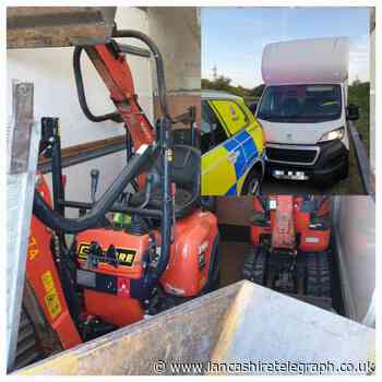 M60 and M61: Five arrested over stolen plant machinery