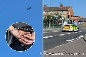 Watford police helicopter manhunt sees two arrests made