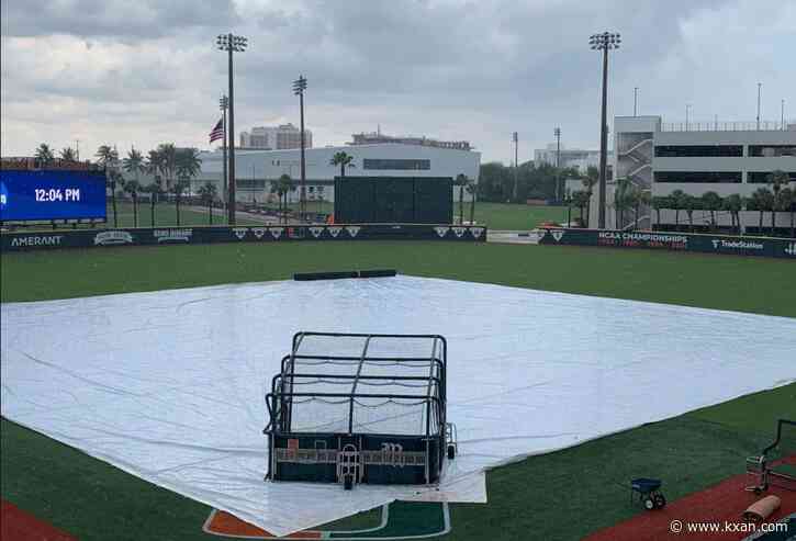 WEATHER DELAY: Texas baseball's tournament opener stalled by rain