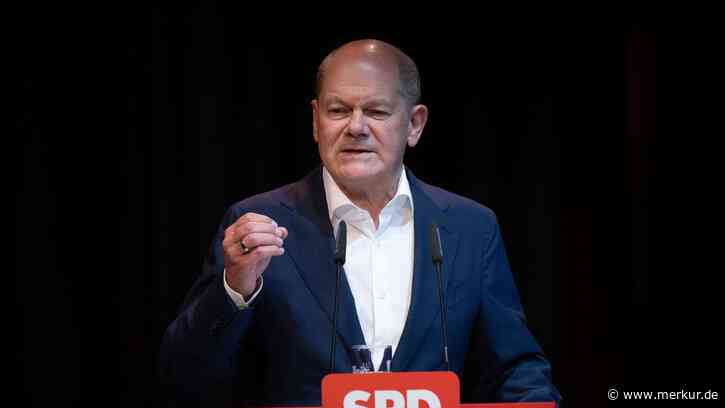 Scholz verteidigt Ukraine-Politik gegen laute Störer