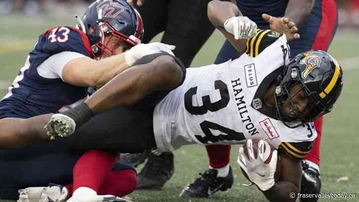 Montreal Alouettes beat Hamilton Tiger-Cats 25-22 in CFL pre-season