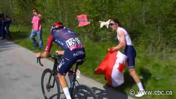 #TheMoment superfan goes viral cheering on Canadian cyclist at Giro D'Italia