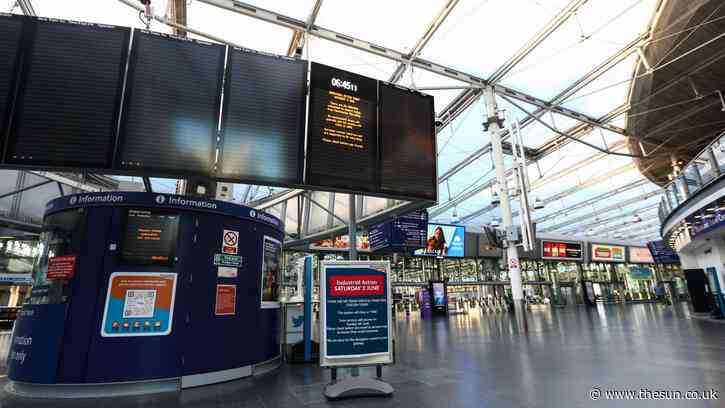 FA Cup final fans pile into Wembley for Utd v City after frantic road dash amid train strike hell… as stations lie empty