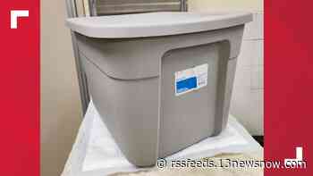 Emaciated dog found dead inside a plastic tote in Chesapeake