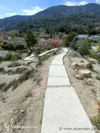 Quel est ce cheminement piéton un peu particulier créé dans un village de l’arrière-pays niçois? Découvrez-le en images