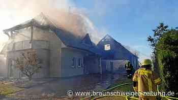 Einfamilienhaus brennt – halbe Million Euro Schaden
