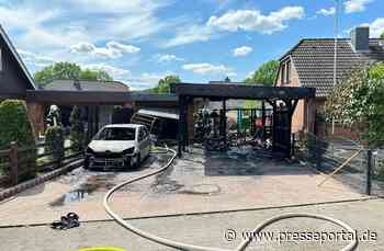 FW-SE: Feuer eines Doppelcarport