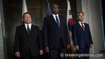 US, Japan, South Korea announce push to boost missile defense data sharing