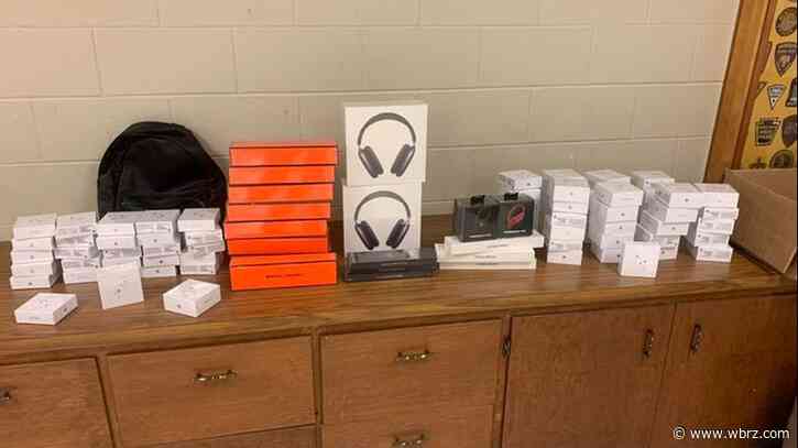 State troopers find $35K worth of stolen electronics in vehicle during traffic stop