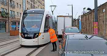 Van drivers claim tight parking spaces next to Edinburgh tram lines leave them facing fines
