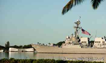 Shocking moment Chinese warship comes within 150 yards of U.S. destroyer in Taiwan Strait