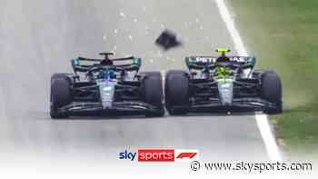 'That's really dangerous' | Hamilton and Russell collide in Q2!