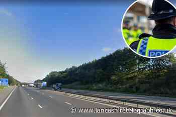 M66: Man rescued from motorway bridge after police incident