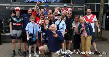 Rugby Super League's Magic Weekend continues as hundreds head to Newcastle's fan zone outside St James' Park