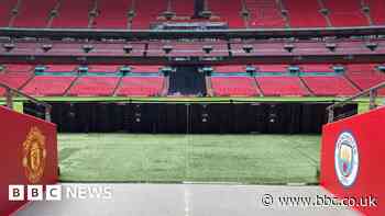 Peek behind the scenes at Wembley before FA Cup final