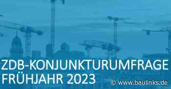 Frühjahrsumfrage Deutsches Baugewerbe 2023: Miese Auftragslage am Wohnungsbau prägt das Stimmungsbild
