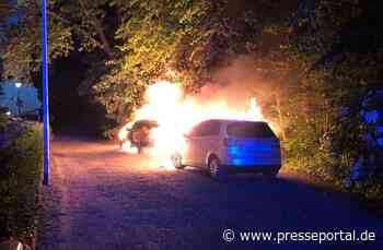 POL-MS: Zwei Autos am Düesbergweg in Brand - Zeugen gesucht