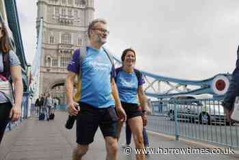 TV's Hugh Dennis walks across London for dementia charity