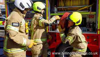 Fire crews called to shrubland blaze in Ruislip