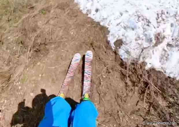 Owen Leeper Tests Skis On Rocks, Dirt, And Grass