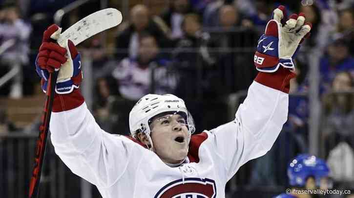 Montreal Canadiens sign winger Cole Caufield to eight-year extension